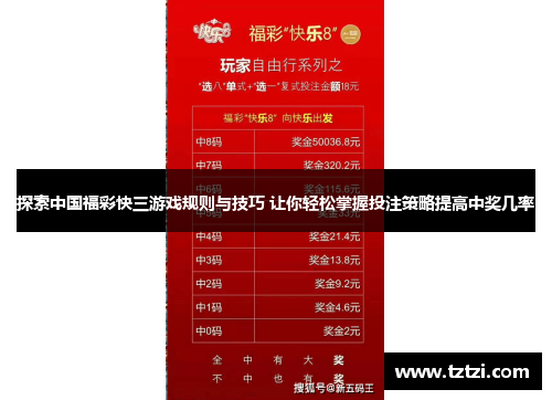 探索中国福彩快三游戏规则与技巧 让你轻松掌握投注策略提高中奖几率